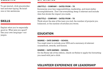 create resume,cv writing in modern ways at low cost