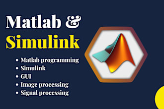 do your matlab programming,coding,simulink and image processing tasks
