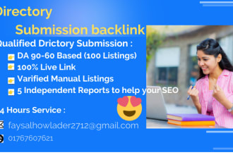 perform directory submission backlink for world top link building