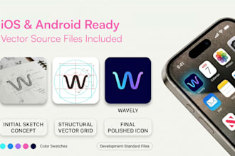 design premium app icon for ios and android
