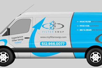 do professional car, van and truck wrap design for your vehicle wrap needs
