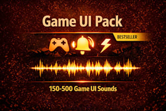 deliver a professional game UI sound effects pack