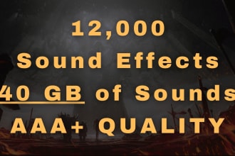 send you 12,000 custom made sound effects