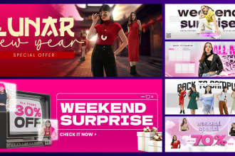 design awesome website banner header ads and slider
