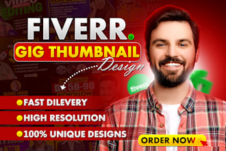 create eye catching fiverr gig image, cover, thumbnail design