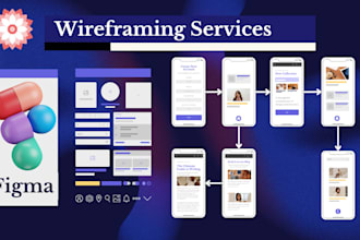 create wireframe for web application and mobile application