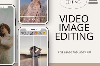 develop photo and video editor app with ai
