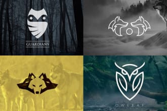 do outline line art, or minimalist logo design