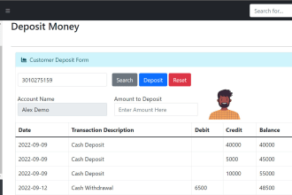 do online banking in asp net using csharp and bootstrap