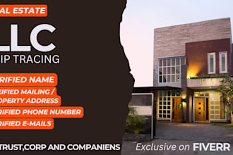 be your professional llc real estate skip tracing services