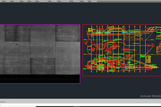 convert scan file to dwg tracing