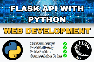 create python flask web application, api, backend developer