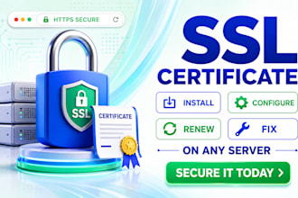 install, configure, renew or fix SSL certificate on any server