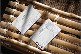 make minimalist business card for you