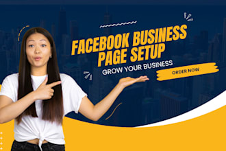 create, setup and design fb business page professionally