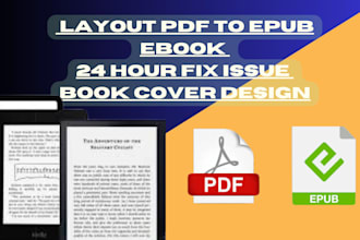 pdf to epub layout ebook 24 hour fix issue book cover design