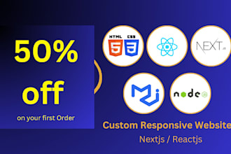 make nextjs website or reactjs website
