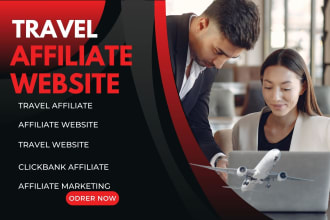build automated travel affiliate website for passive income  affiliate market
