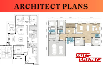 draw architecture floor plan in autocad