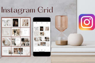 design aesthetic instagram puzzle feed, grid, and post