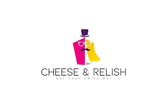 design awesome modern cheese relish logo