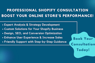 be your dedicated shopify coach, advisor, and strategy consultant