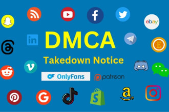 send dmca takedown notice to all apps and all sites