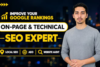 do onsite onpage SEO and technical optimization for wordpress shopify website