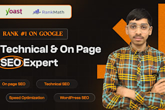 do onsite onpage SEO and technical optimization of your wordpress website