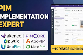 implement akeneo, pimcore, plytix, unopim and libre pim