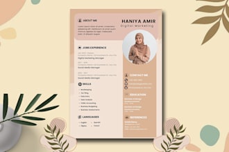 design a professional CV, resume design and resume maker