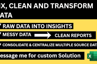 clean cleaning, format, and fix data in excel and CSV files