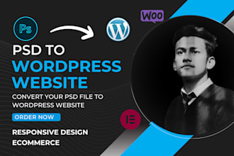 develop your psd site to wordpress website