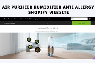 design air purifier website humidifier shopify website air purifier dropshipping