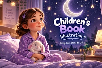 do children story book illustration, 3d children book illustration