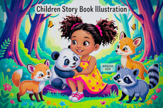 design children story book illustration and children story book illustration