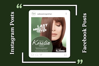 design instagram post for beauty salon