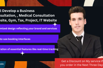 develop business, medical, gym, tax, project, IT, consultation wordpress website