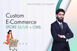 do custom ecommerce website development, nextjs