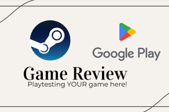 test and give a review of your steam game or app
