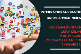 write articles on international relations and geopolitics
