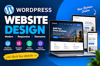 create a responsive wordpress website with elementor