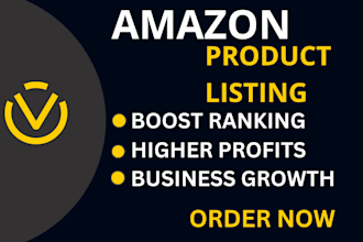 write  amazon product listing and optimization