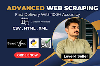 create web scraper, web scraping and custom python script