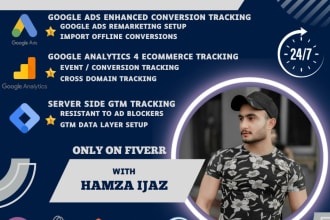 set up ga4 server side GTM, google ads tracking to recover lost conversions