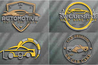 design unique logistics transport trucking freight and automotive logo