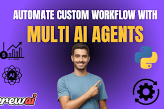 built autonomous multi ai agent workflows using crewai, n8n, zapier