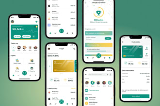 create fintech app, payment app, bank app, investment app, neobank app