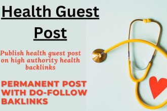 publish health guest post with high authority backlinks