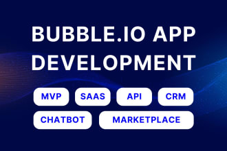 develop quick mvp to full scale apps with bubble io